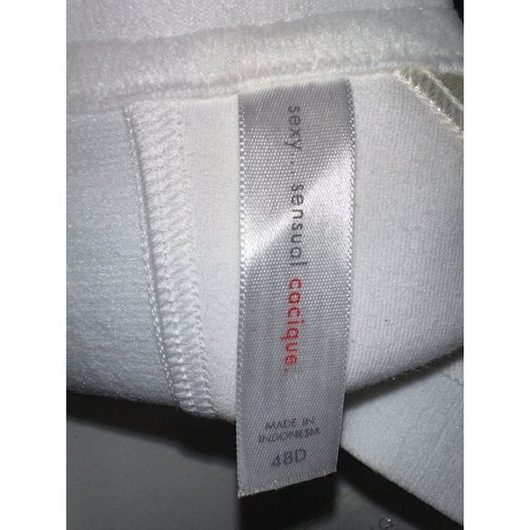 Lane Bryant Cacique Cotton Lightly Lined No-Wire Full Coverage Bra Sz 48D White - Picture 13 of 15